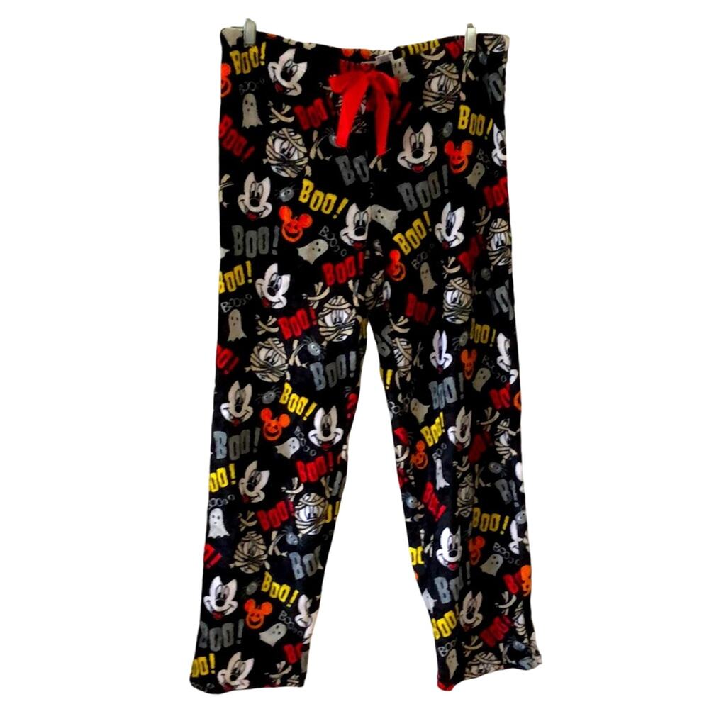 Disney Halloween Print Fleece Pajama Pants Woman Size Large